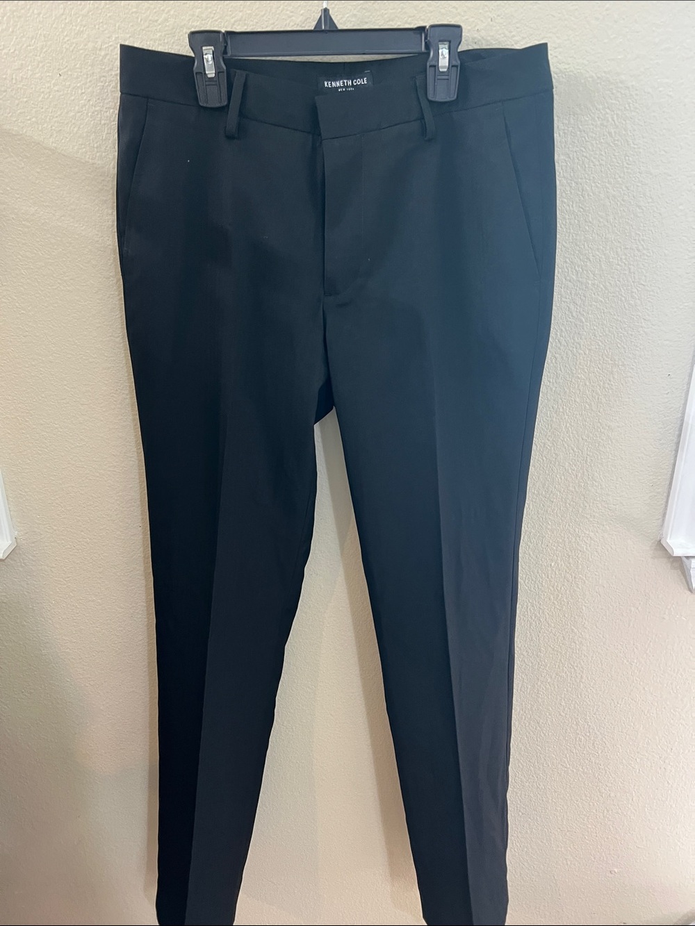 Kenneth Cole Black Slim Dress Pants